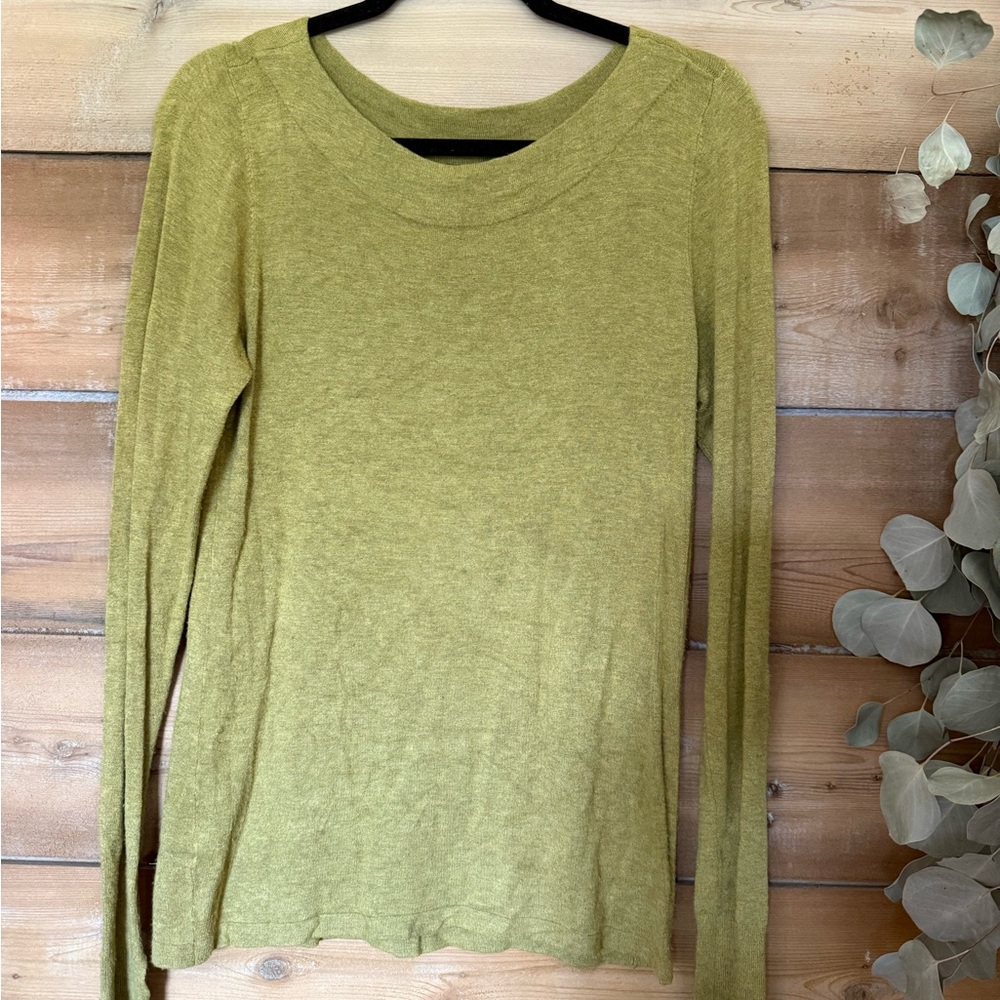 Eileen Fisher Olive Long Sleeve Top